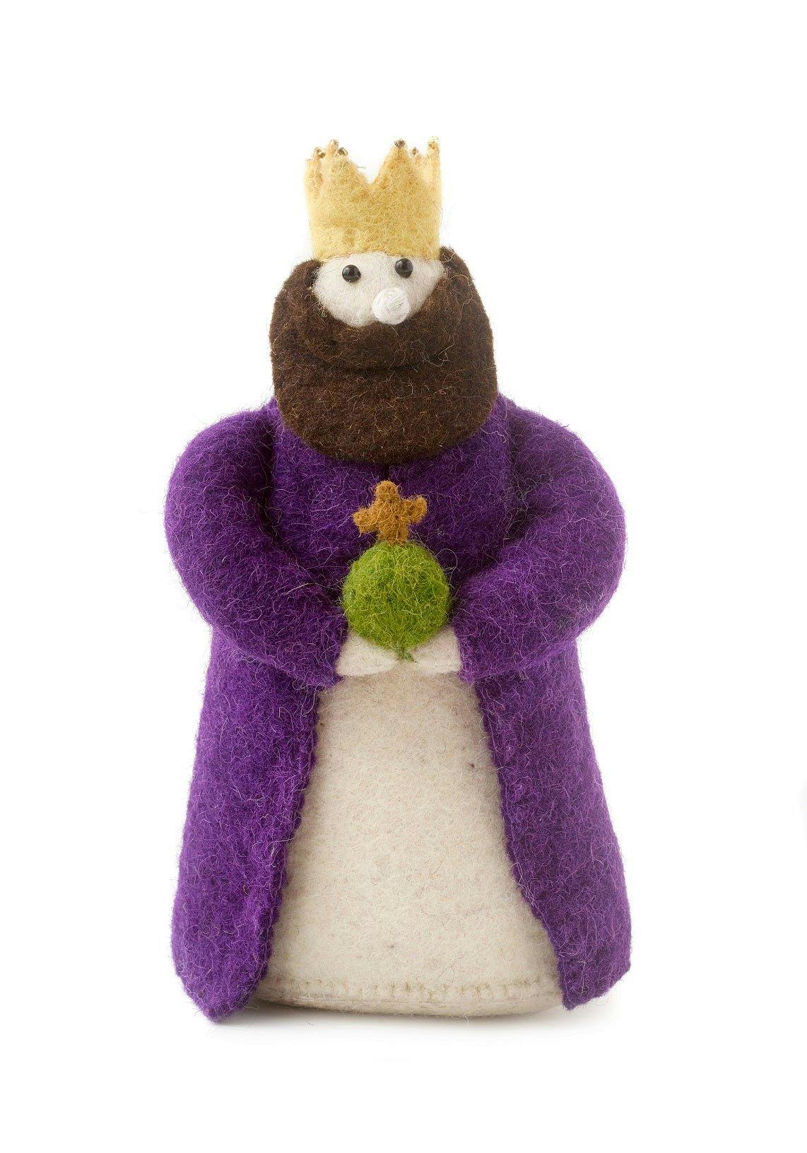 Handmade Nativity Scene Hand Felted Wool Arcadia Home