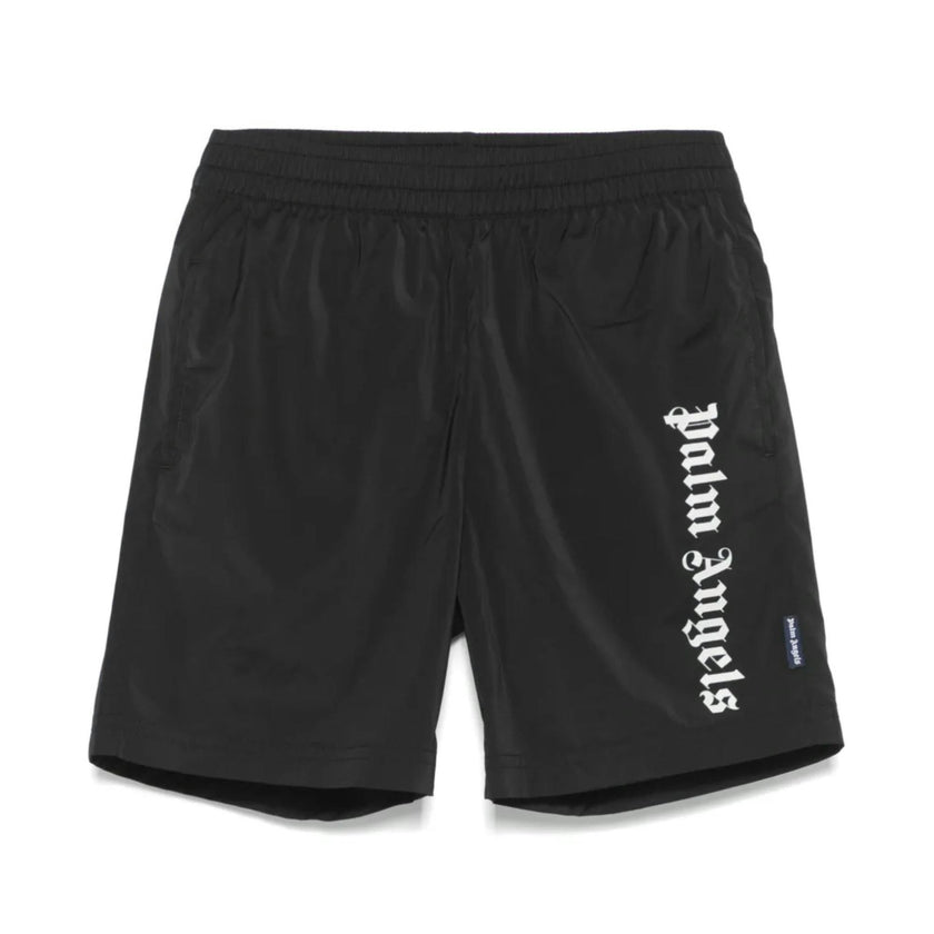 Long Beachwear Black Shorts