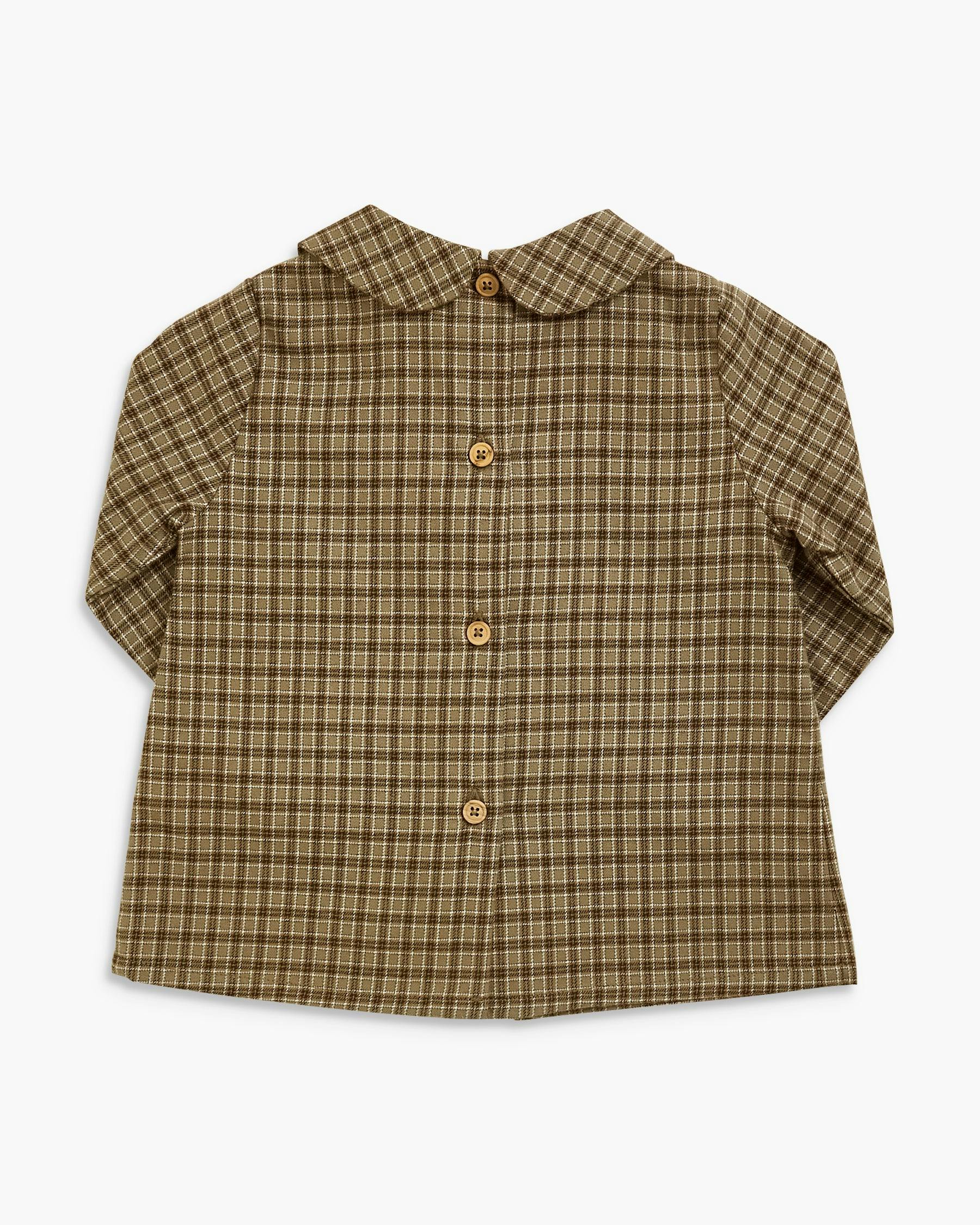 Darius Shirt Green Brown Check