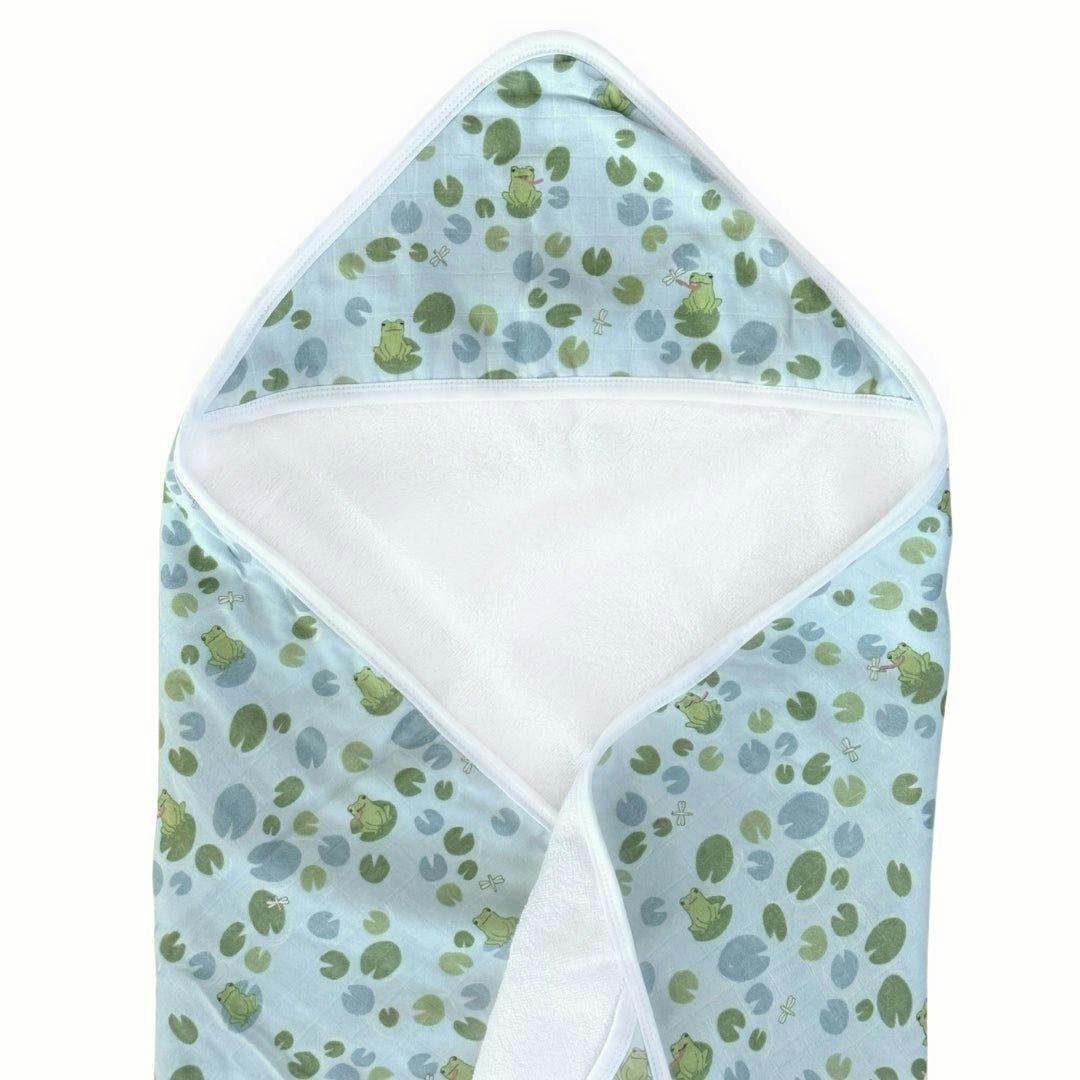 Hooded Towel in Bloom By The Pond