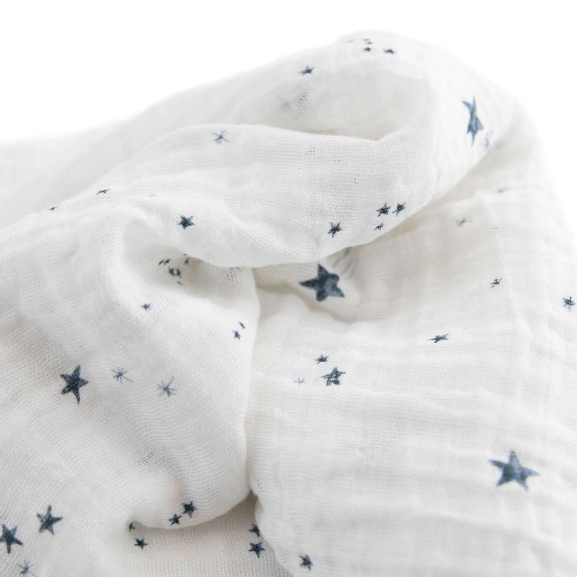 Cotton Muslin Swaddle Blanket - Shooting Stars