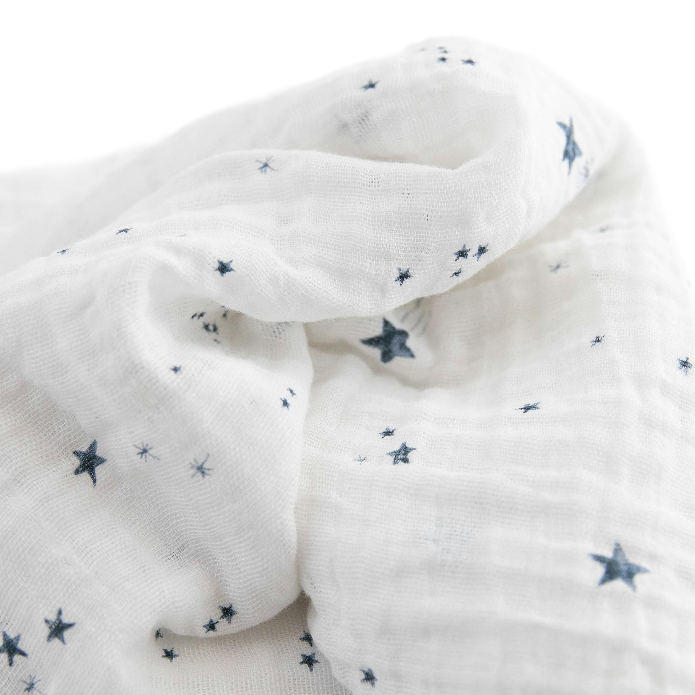Cotton Muslin Swaddle Blanket - Shooting Stars