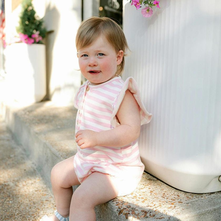 Hannah Bubble - Pink & White Stripe