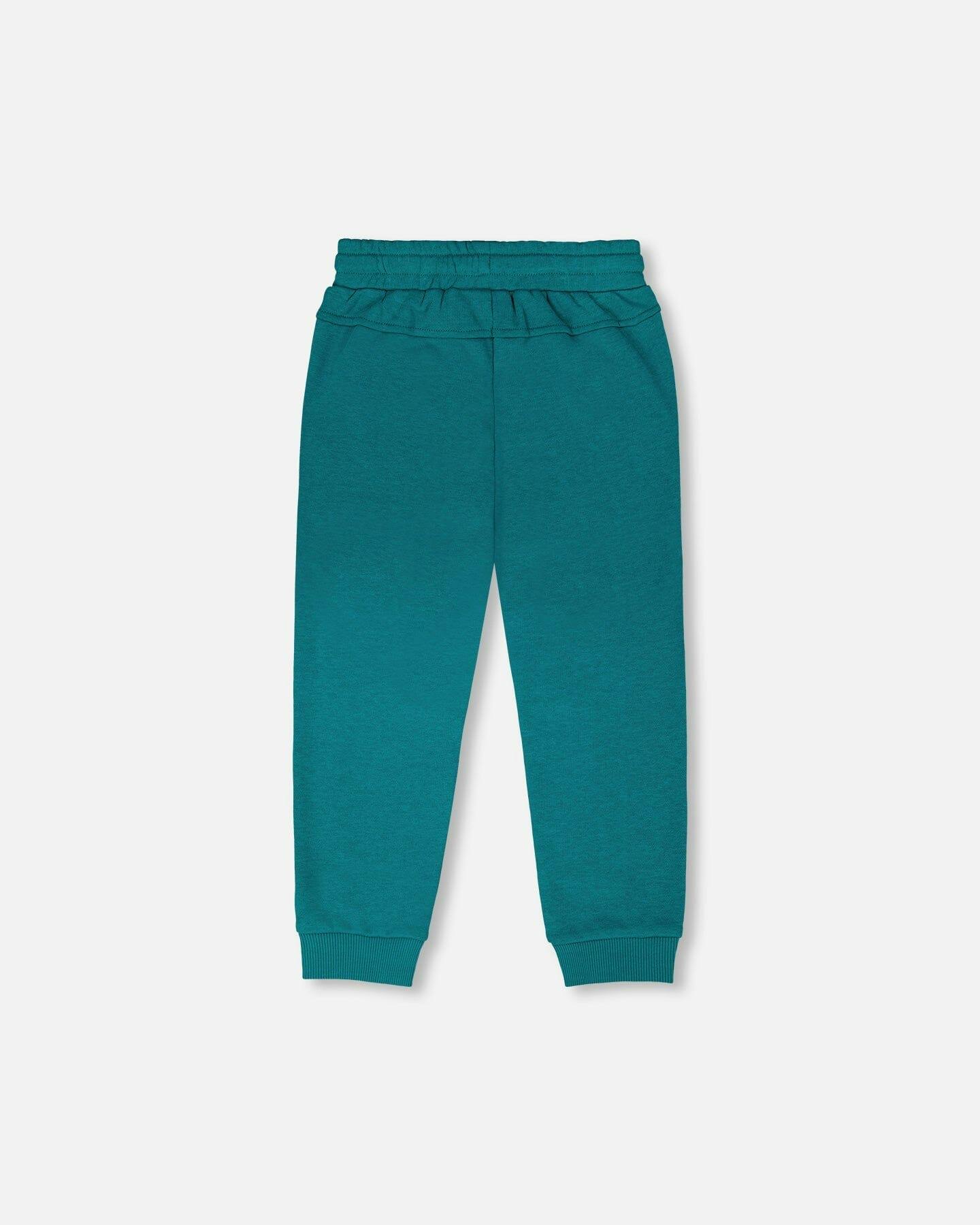 French Terry Sweatpants With Cross Seams