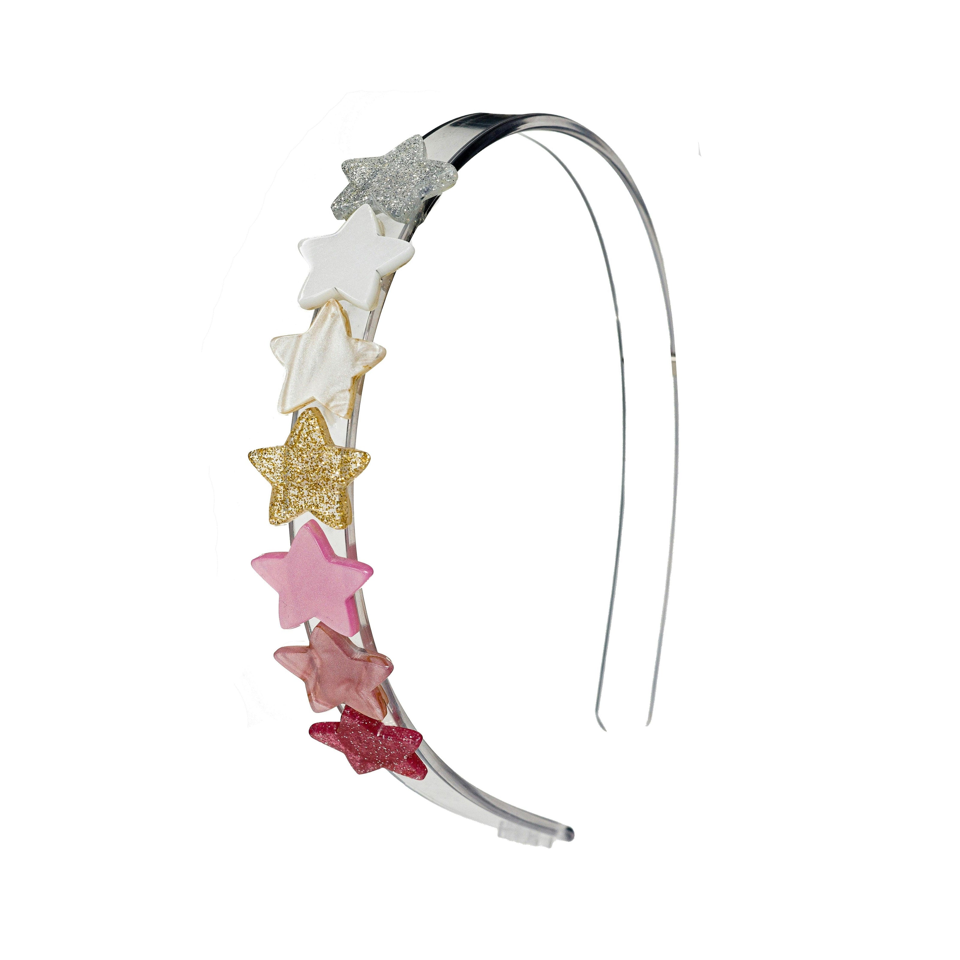 Stars Pearlized Pink Headband