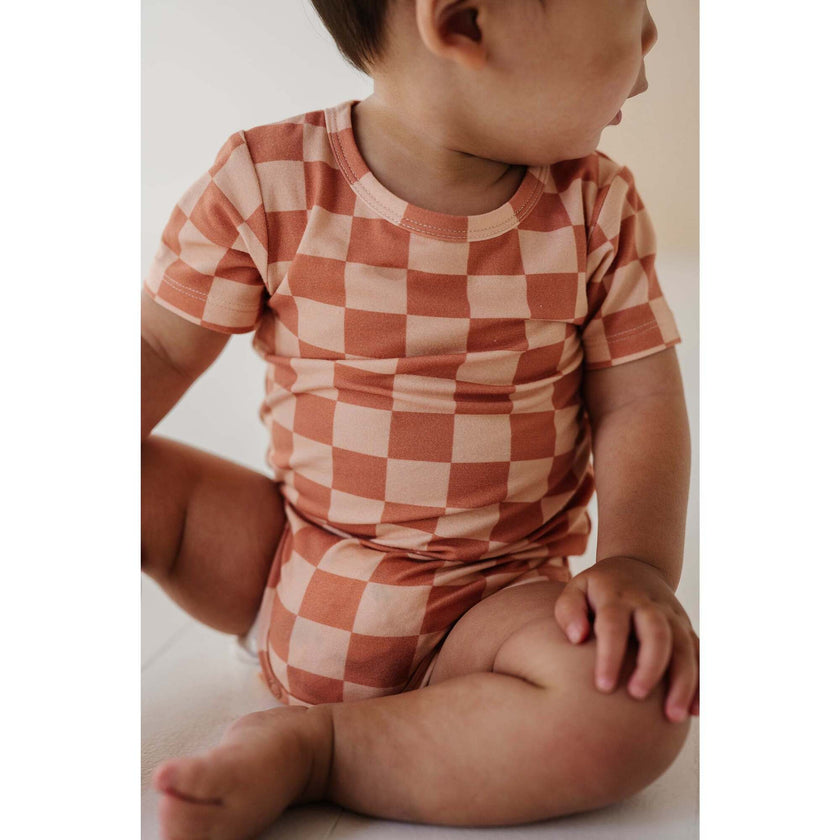 Baby Short Sleeve Bodysuit, Turtle