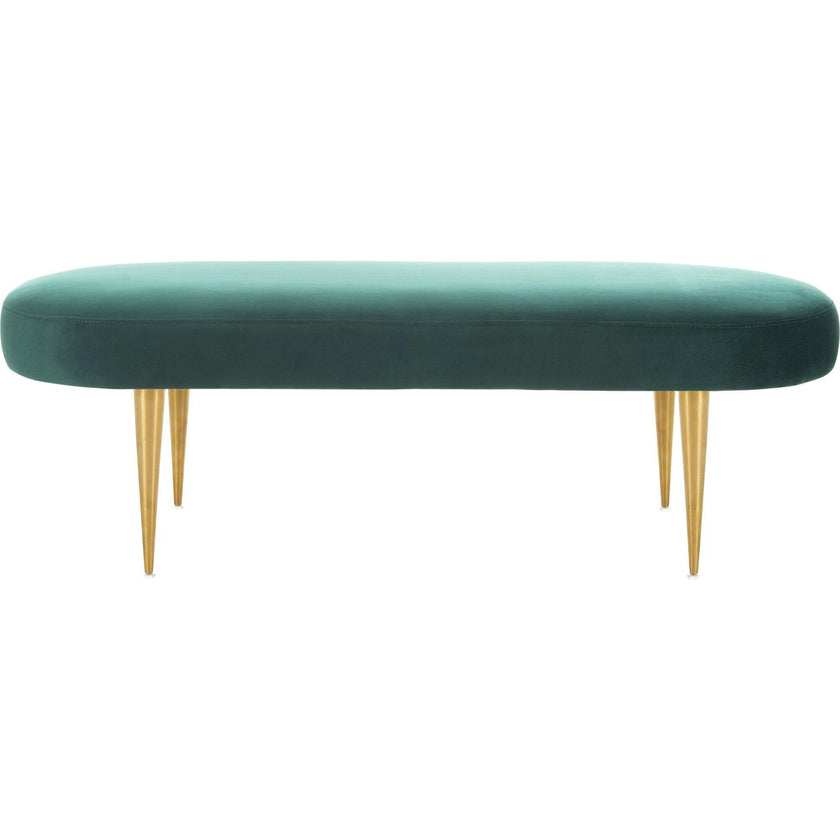 Corinne Velvet Oval Bench