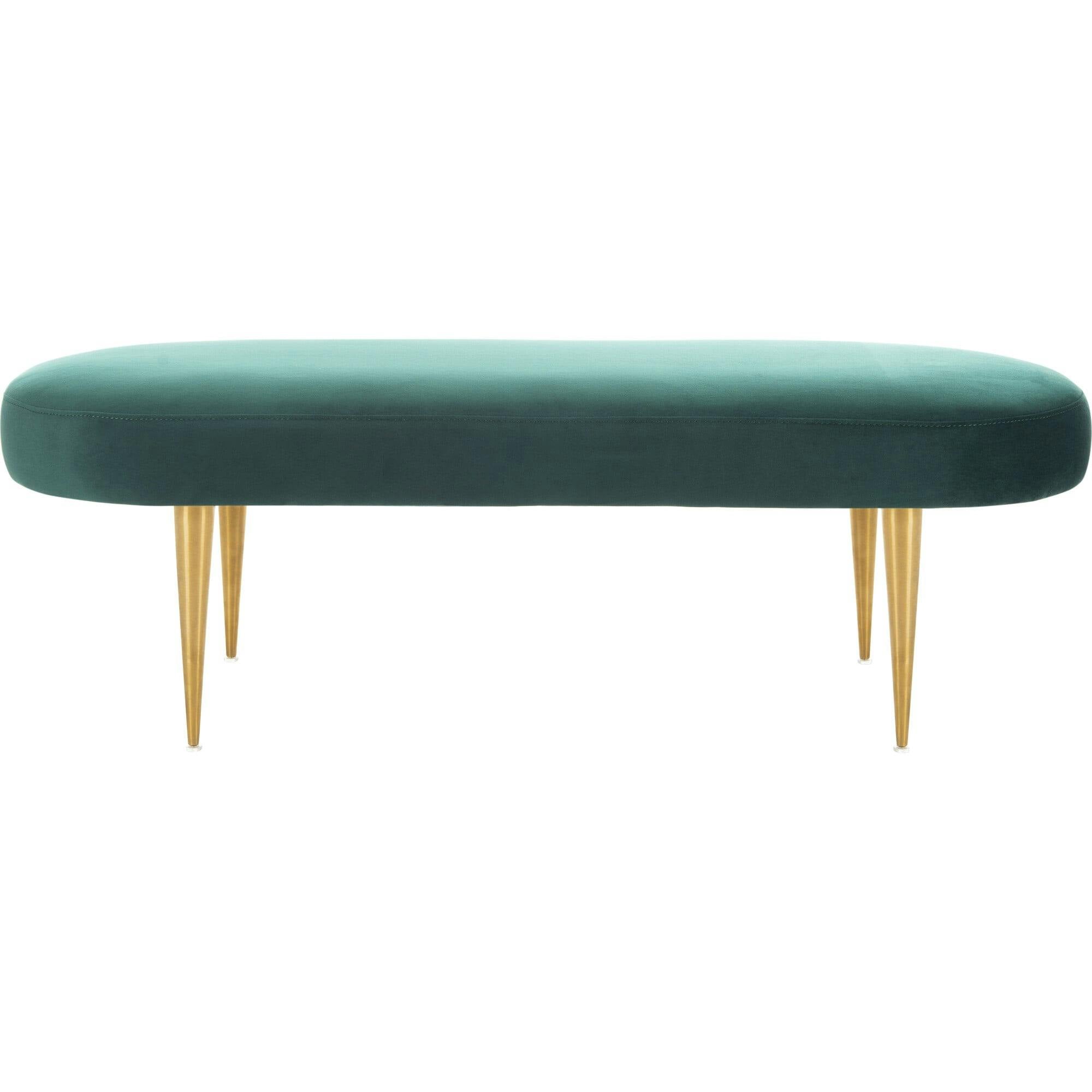 Corinne Velvet Oval Bench