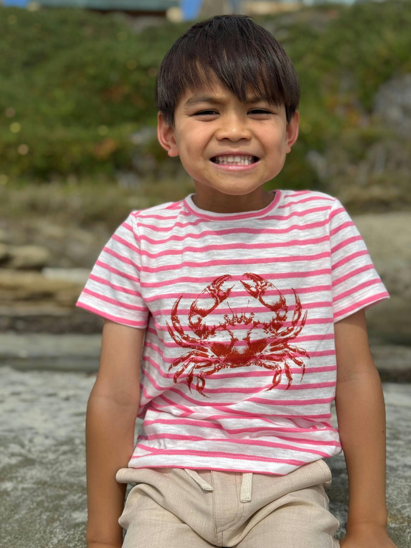 NEWQUAY RED CRAB  Printed Tee