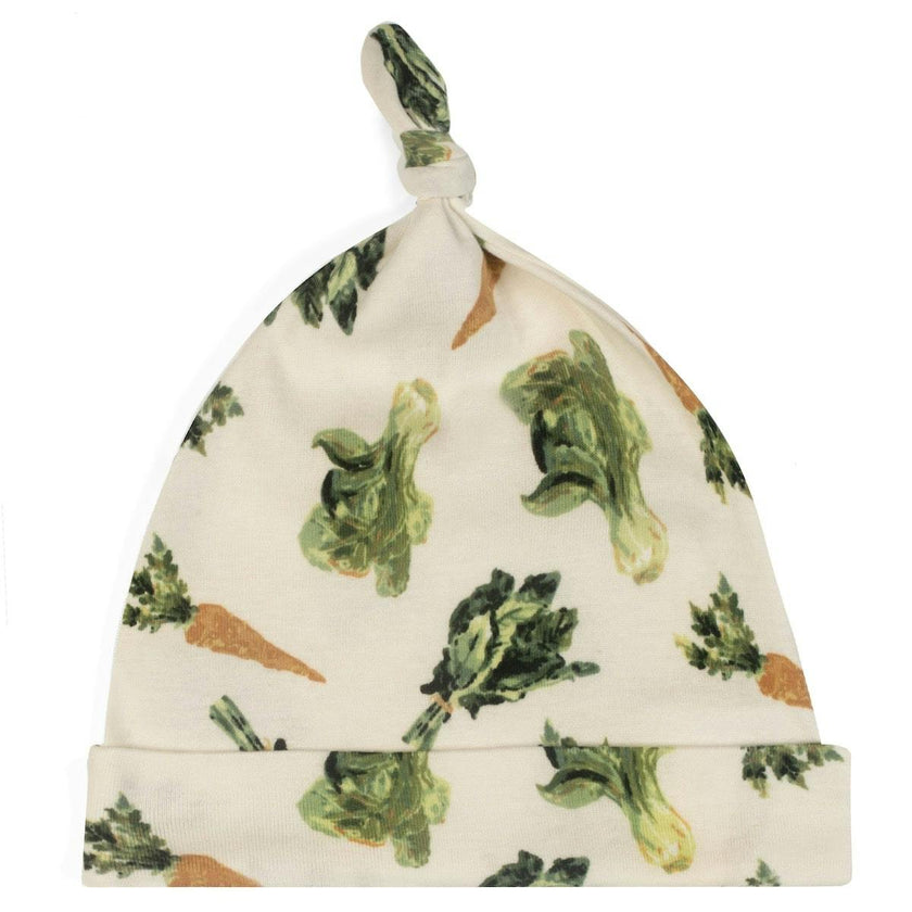 Fresh Veggies Organic Cotton Knotted Beanie Hat
