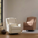 Devon Recliner and Swivel Glider in Performance Dusty Rose Eco-Basketweave