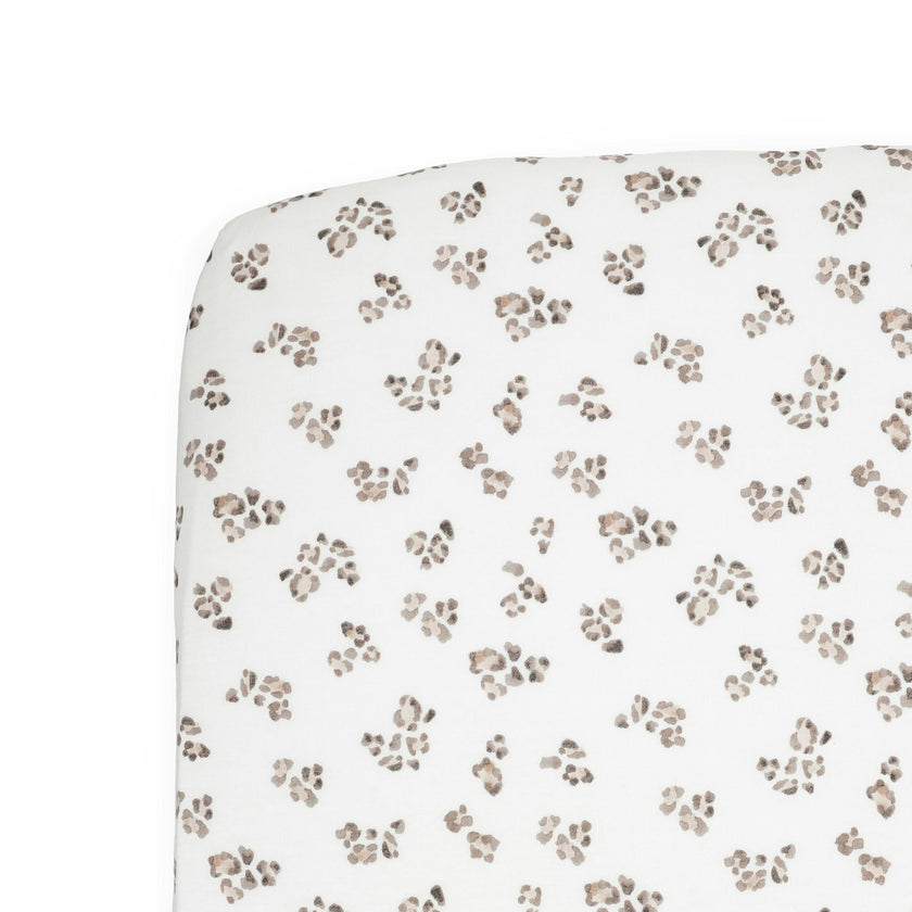 Stretch Knit Crib Sheet - Micro Cheetah