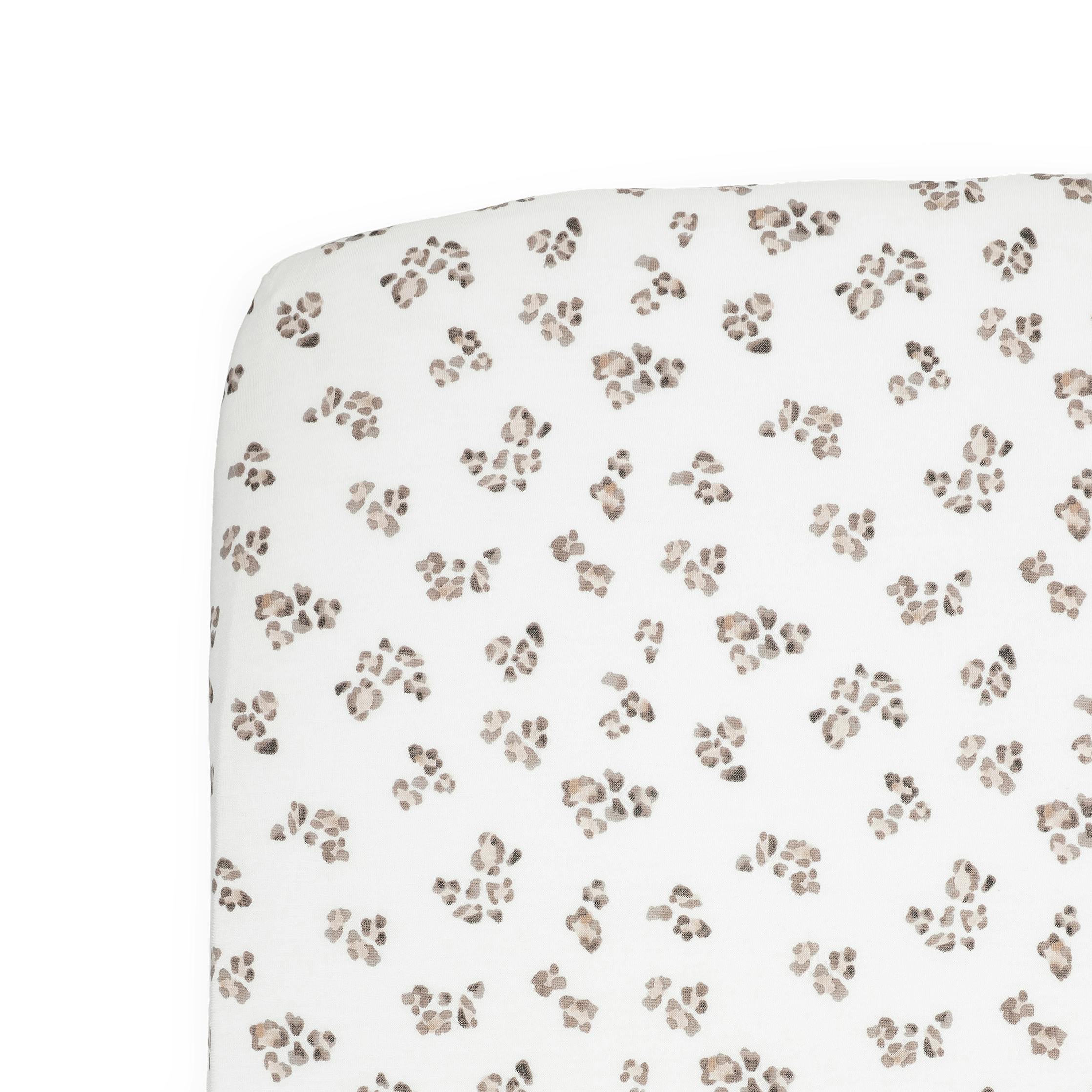 Stretch Knit Crib Sheet - Micro Cheetah