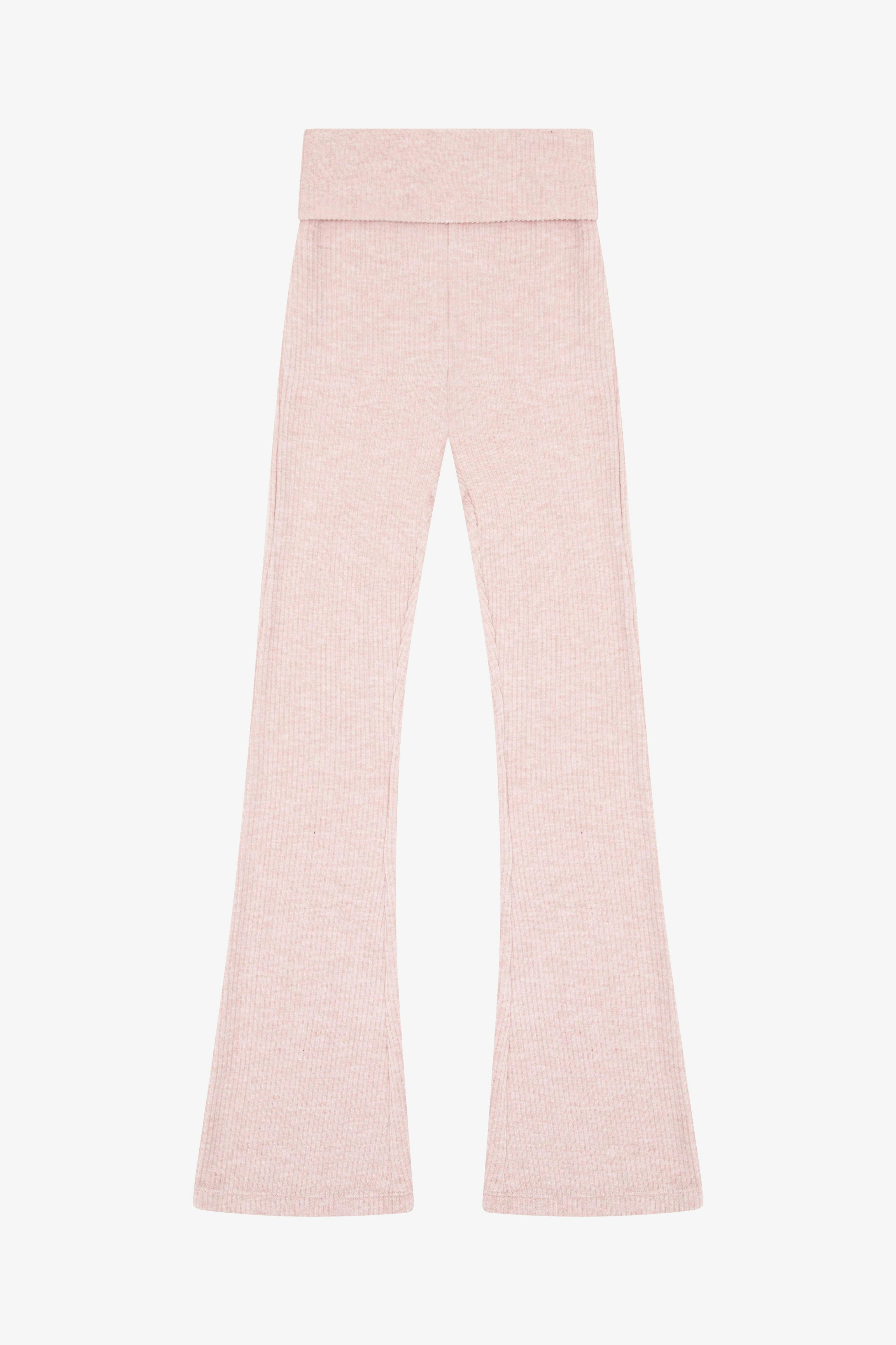 Tenly Hacci Rib Waisted Flared Pants