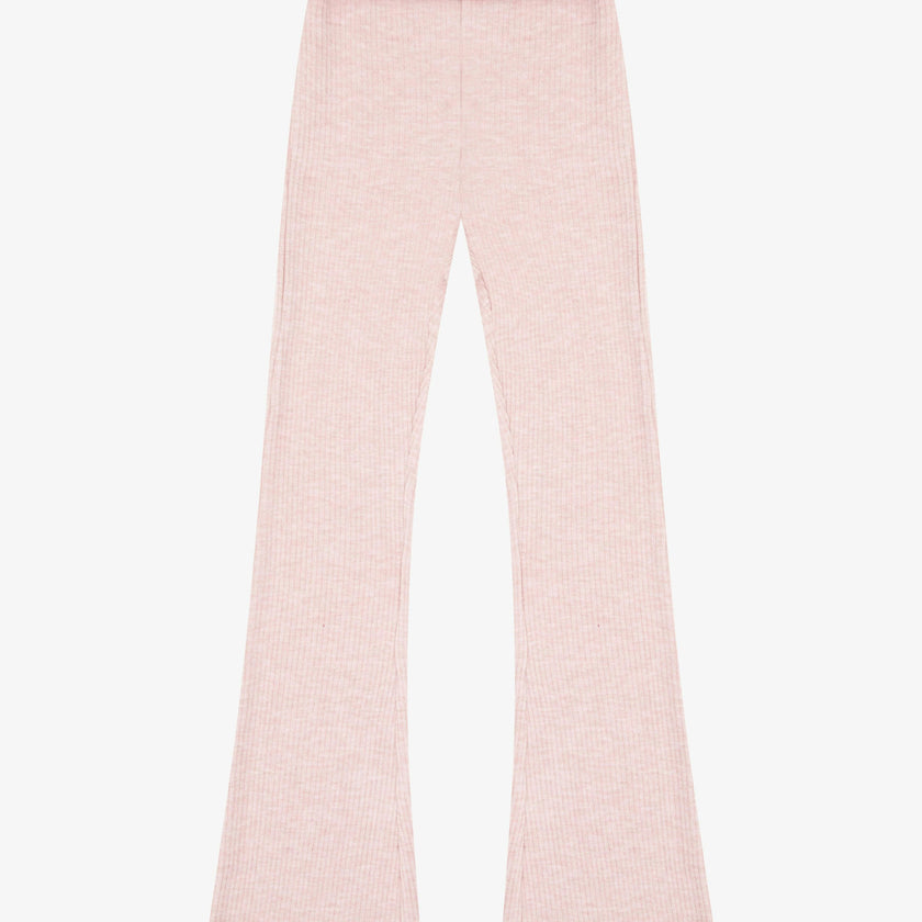 Tenly Hacci Rib Waisted Flared Pants
