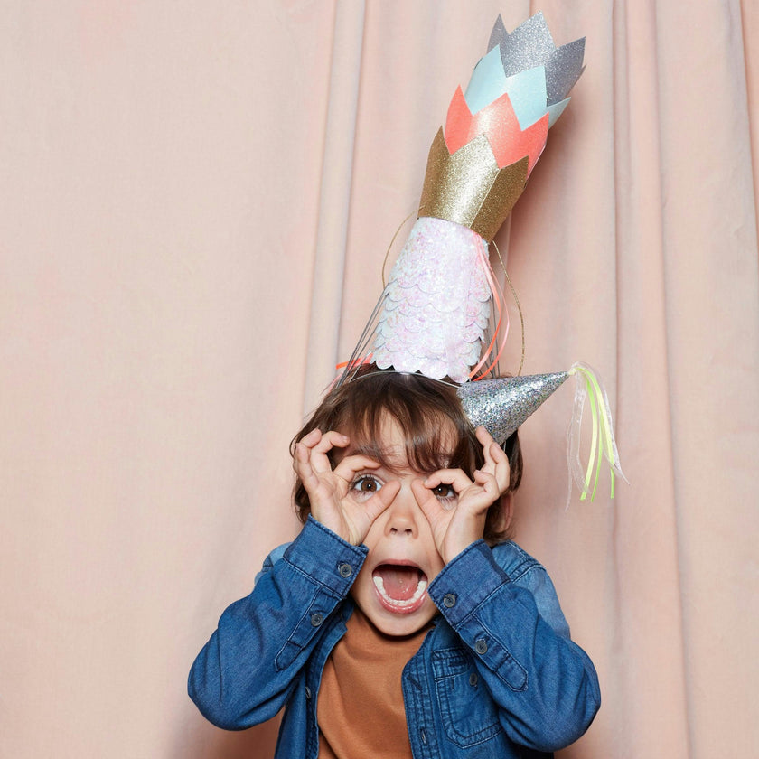 Mini Glitter Party Crowns