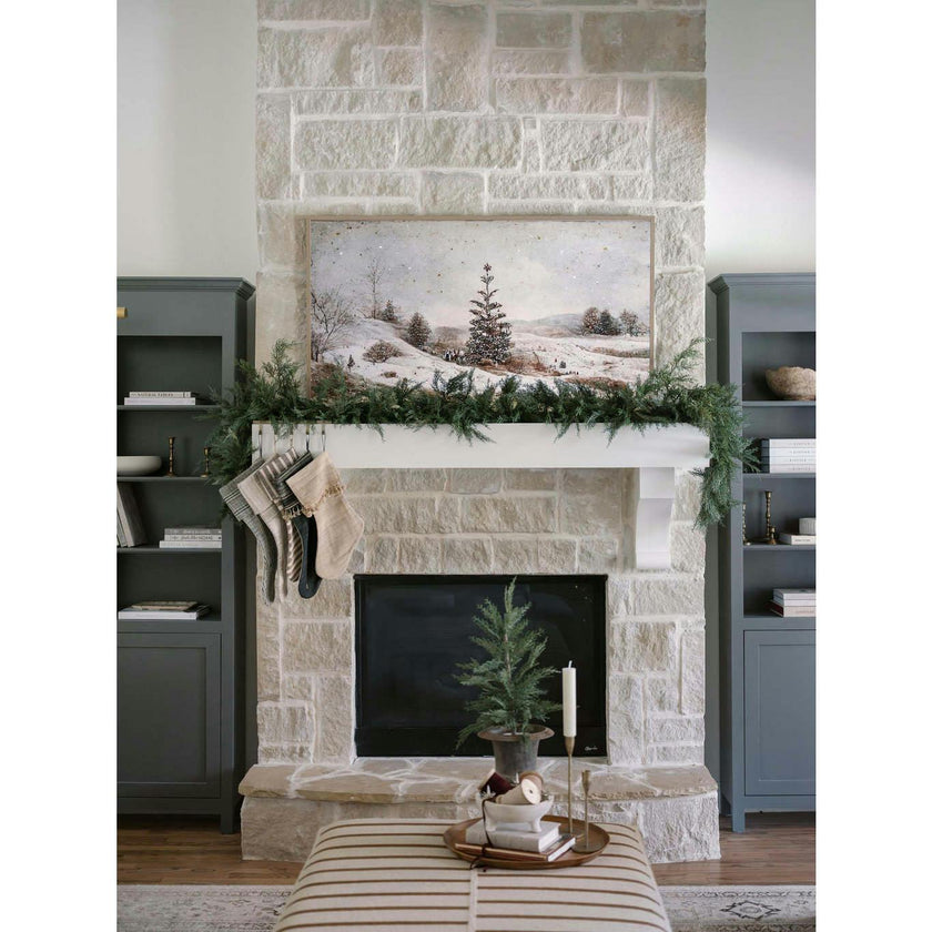 9' Faux Evergreen Cedar Garland