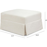 Crawford Gliding Ottoman Eco-Performance Fabric