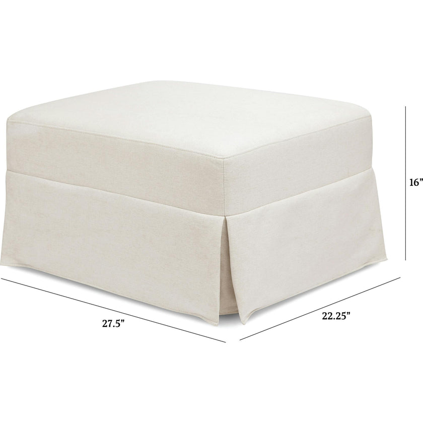 Crawford Gliding Ottoman Eco-Performance Fabric