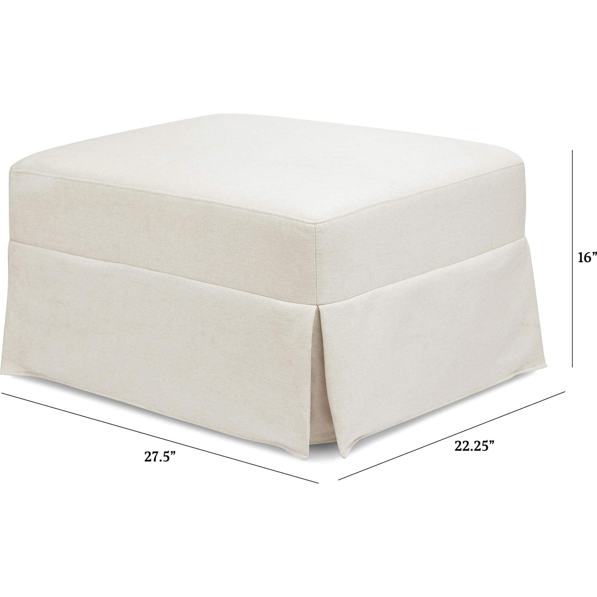 Crawford Gliding Ottoman Eco-Performance Fabric