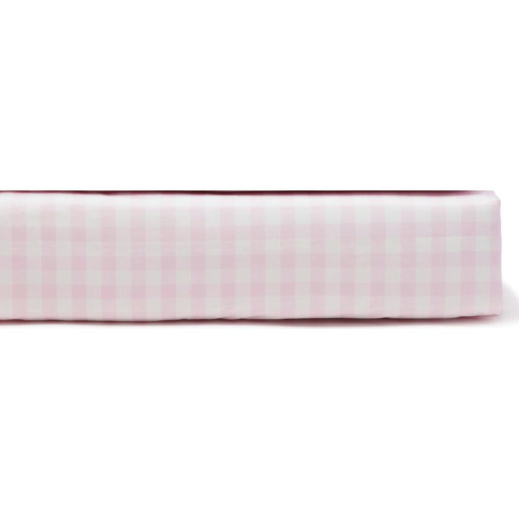 Luxe Premium Percale Bed Sheets in Pink Gingham