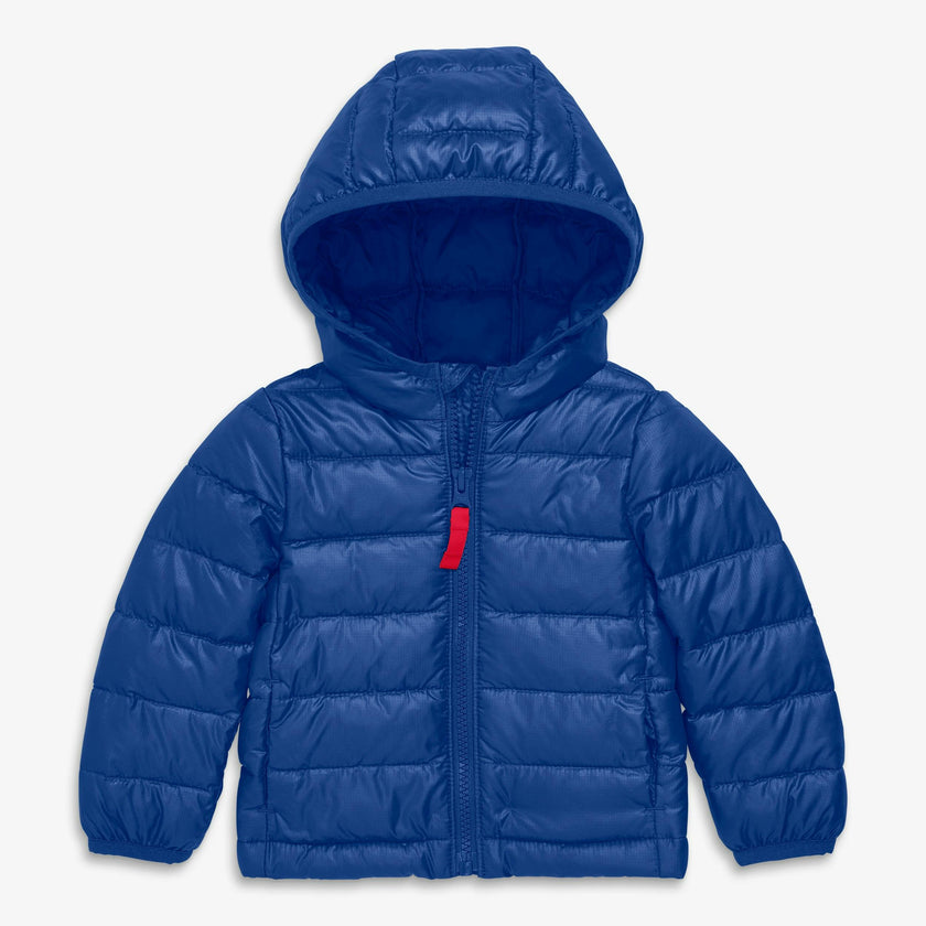 Baby lightweight puffer jacket in solids