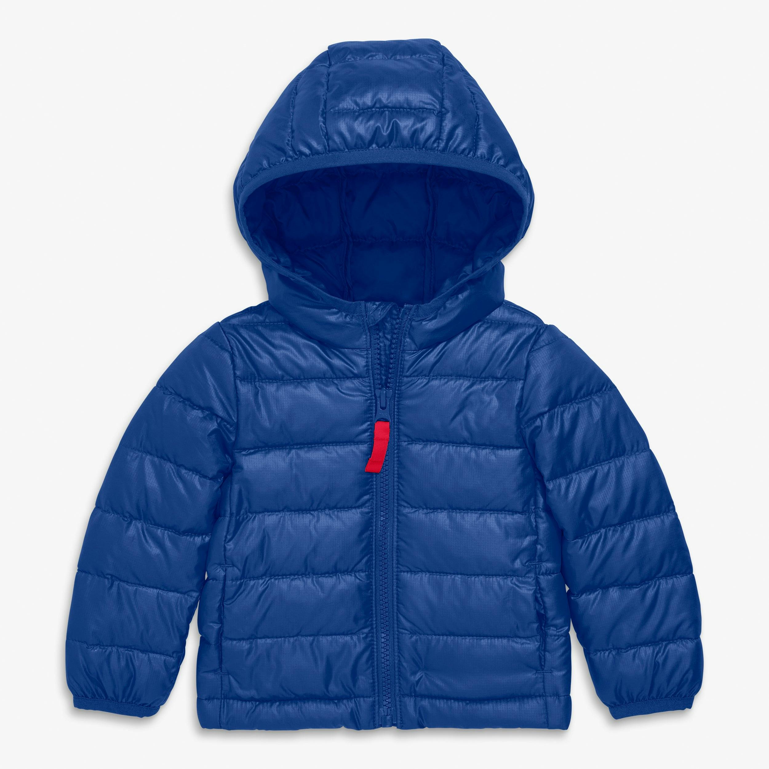 Baby lightweight puffer jacket in solids