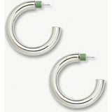 1" Perfect Hoops in Silver