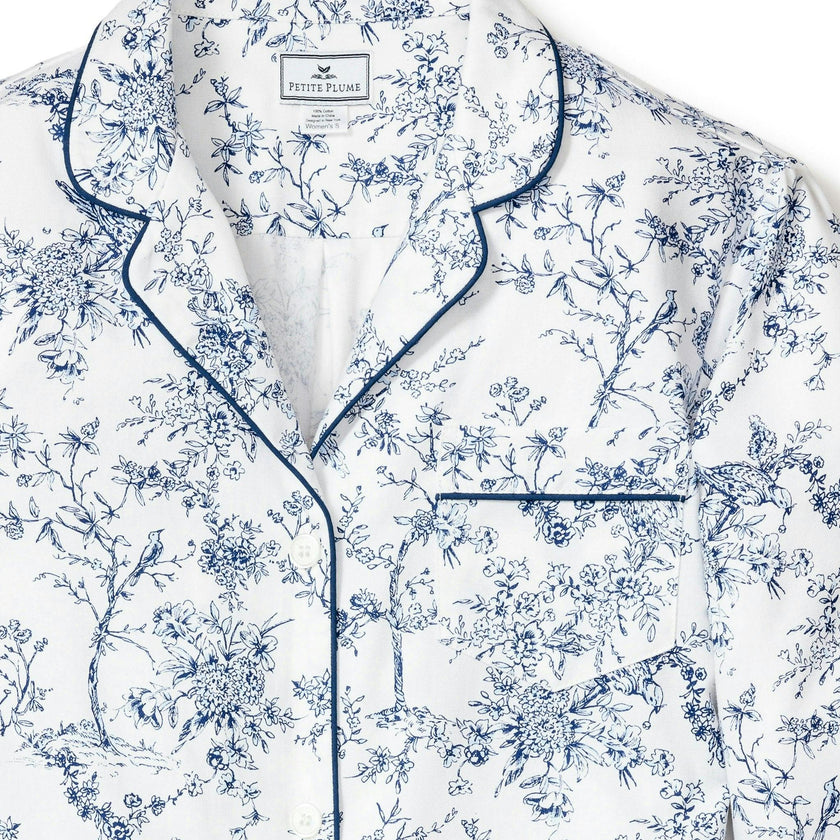 Women's Twill Nightshirt in Timeless Toile