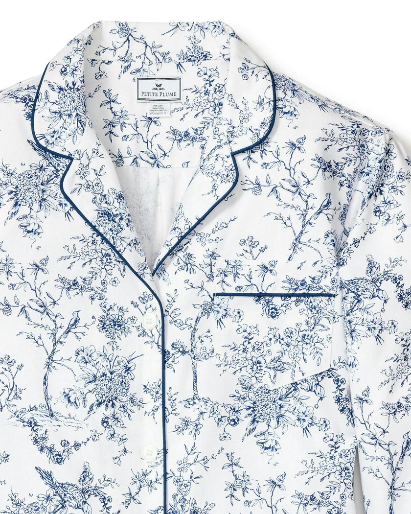 Women's Twill Nightshirt in Timeless Toile