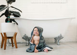 Premium Baby Knit Hooded Towel - Hunter