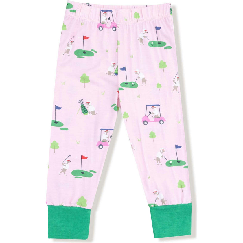 Dog Gone Golf - Blue - Short Sleeve Loungewear Set