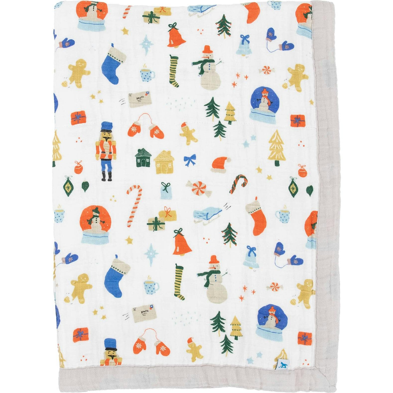 Cotton Muslin Burp Cloth 2 Pack - Porpoise