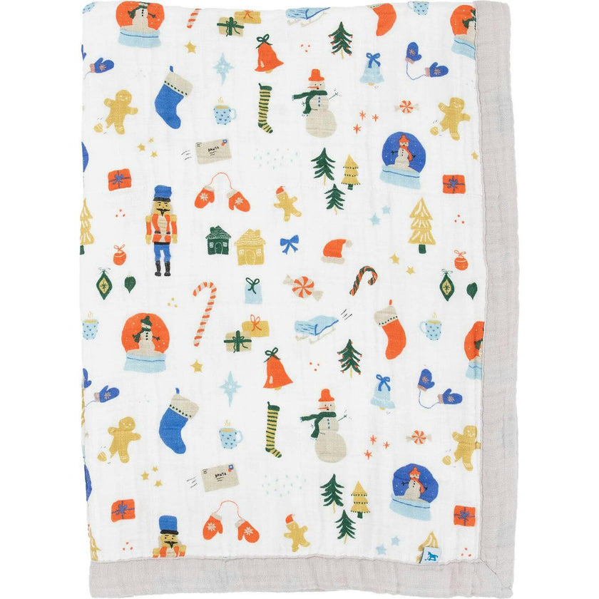 Cotton Muslin Burp Cloth 2 Pack - Porpoise