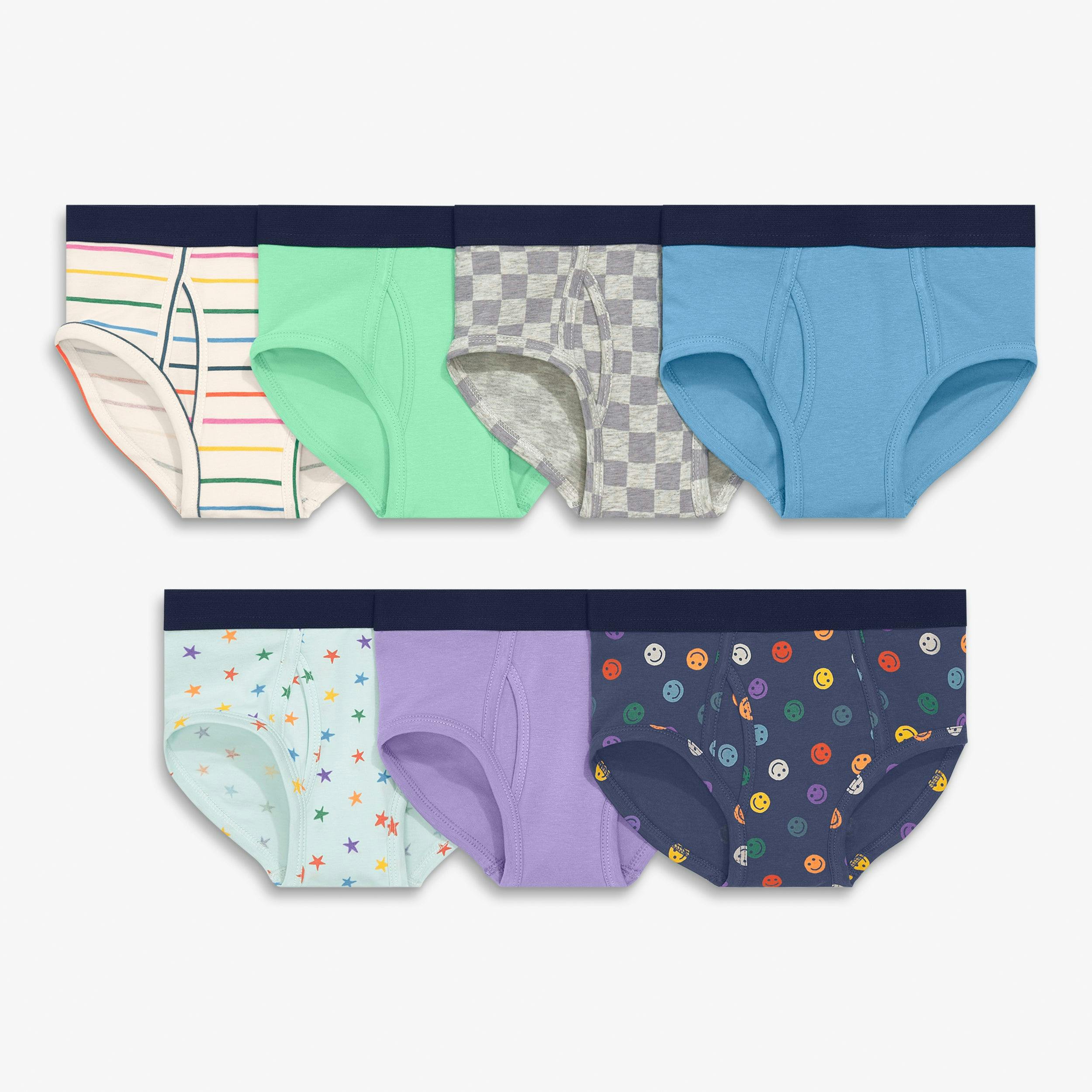 Kids brief 7-pack in fall mix