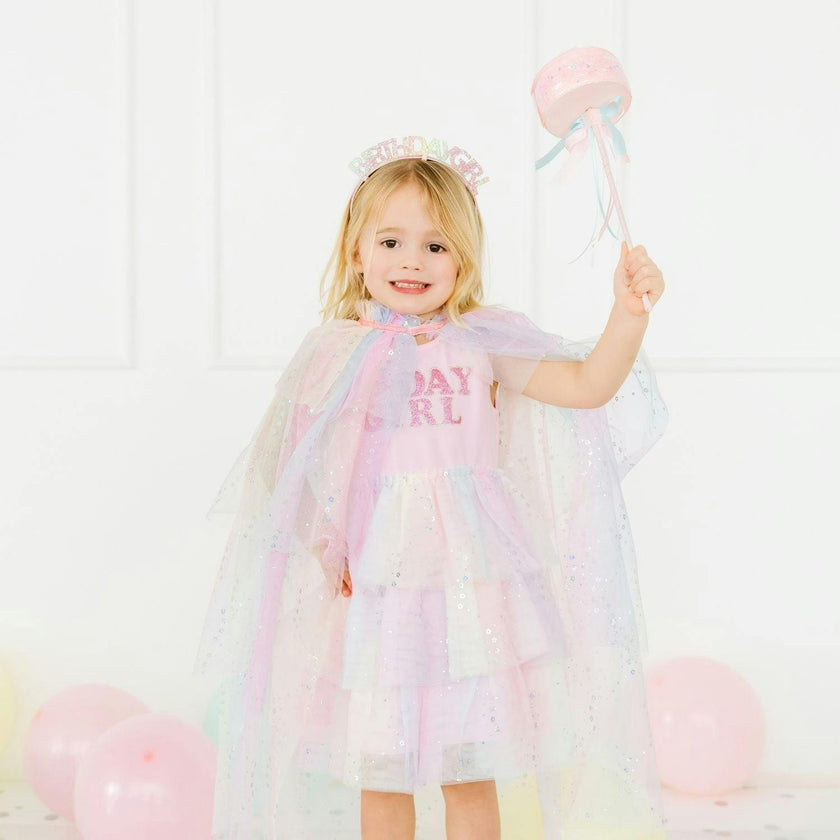 Sweet Wink Birthday Girl Fairy Dust Short Sleeve Tutu Dress 3T