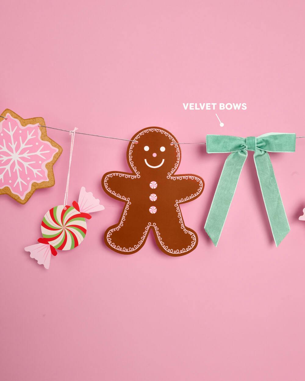 Bake It Merry Banner - gingerbread christmas banner