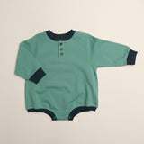 Graham Romper in Mineral Green