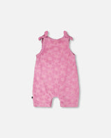 Terry Cloth Romper With Bows