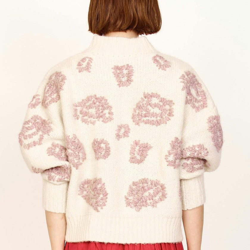 Cusco Waterlily Pullover in Ivory/Fawn
