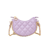 Tiny Quilted Chain Wrapped Hobo Bag