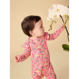 Ruffle Shoulder Baby Romper