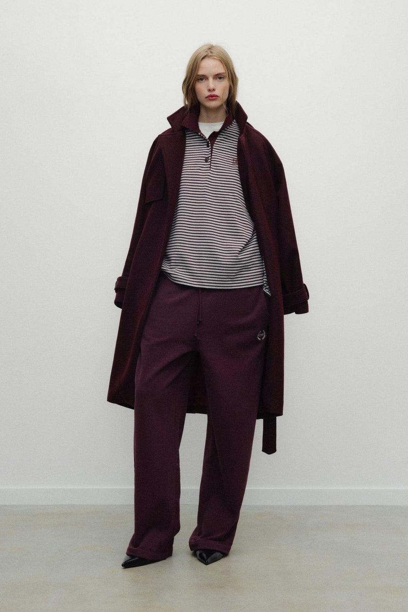 Ona Woman Polo Winetesting Stripe