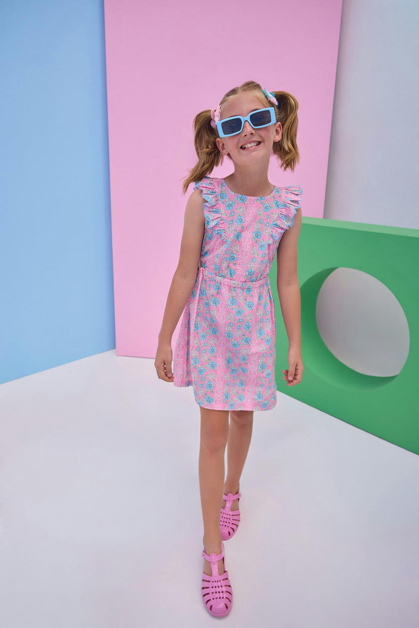 Cutout Dress - Spring Marguerite Floral