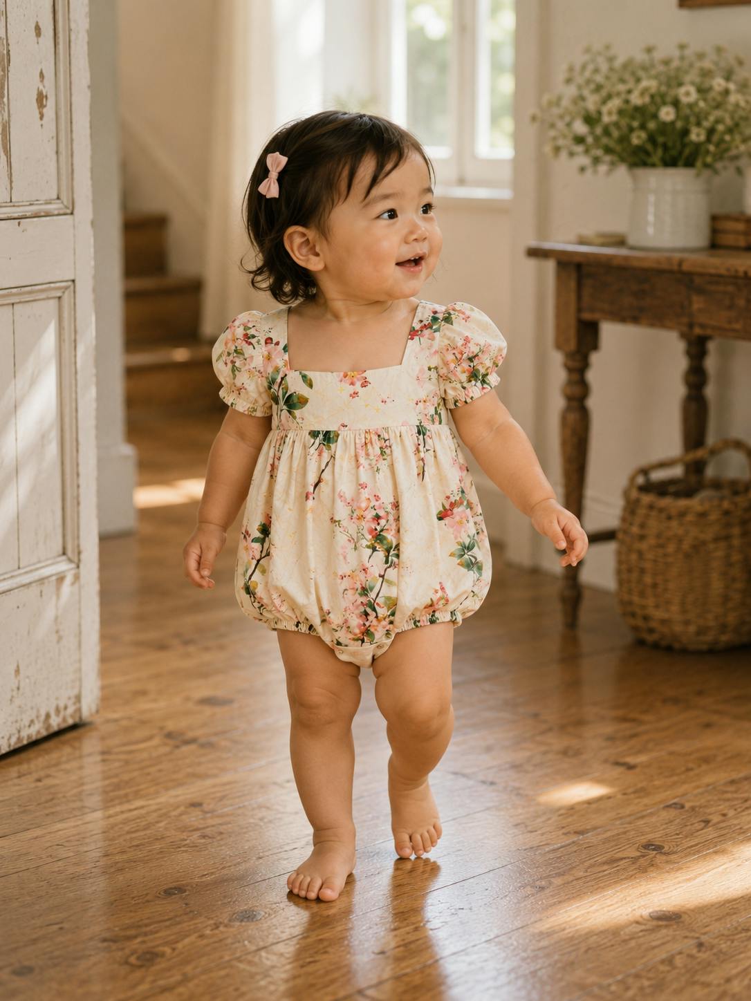 Elodie Bubble-Ivory Botanical