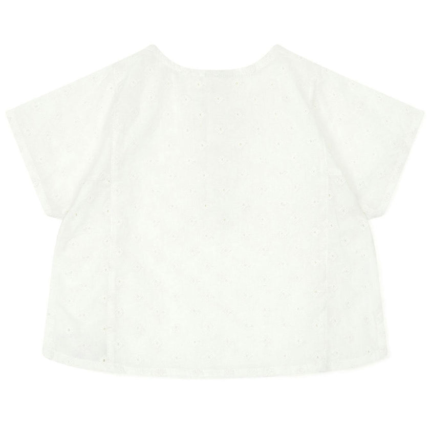 BONTON Classic Eyelet Cotton Baby Shirt