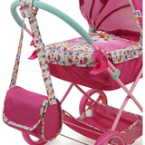 Baby Alive Deluxe Classic Doll Pram - Pink & Rainbow