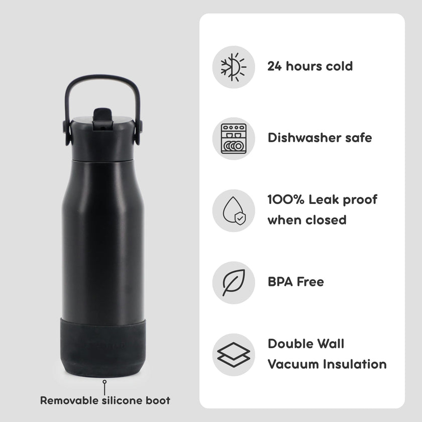 Oz Daypack Backpack with 22oz Flowee Water Bottle in Navy