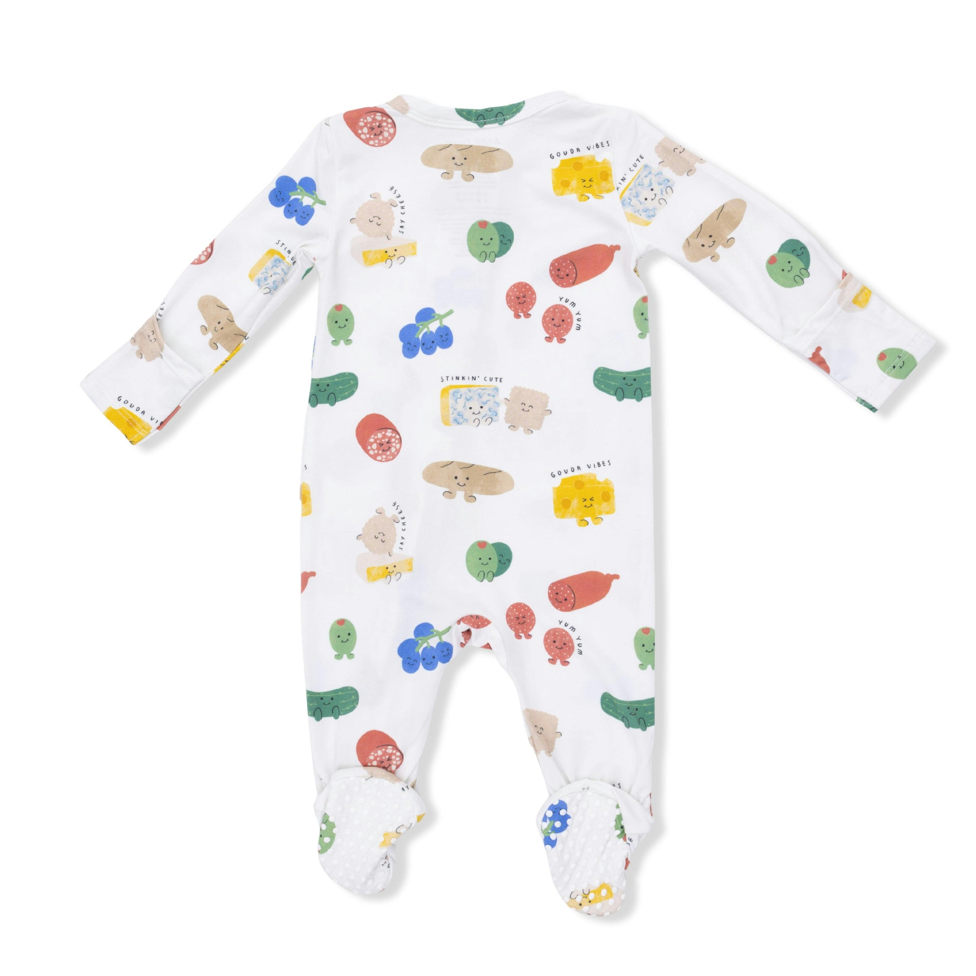 Charcuterie Cuties - 2 Way Zipper Footie