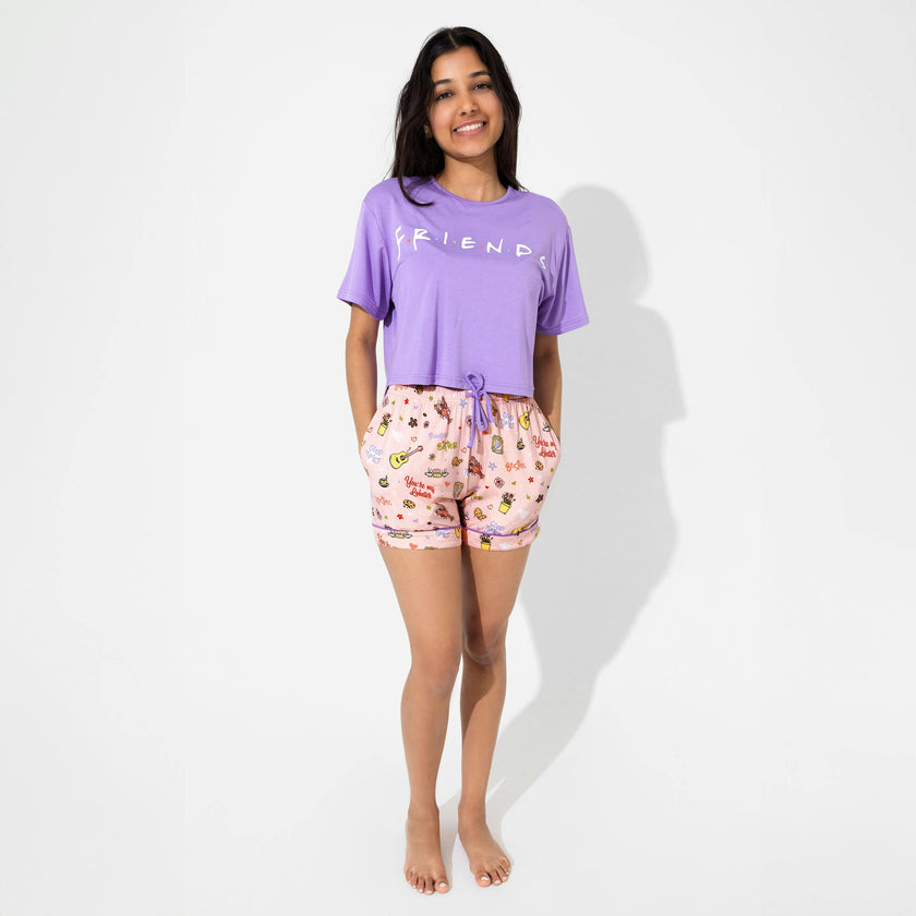 Friends: You're My Lobster Bamboo Women's Pajama Shorts Set